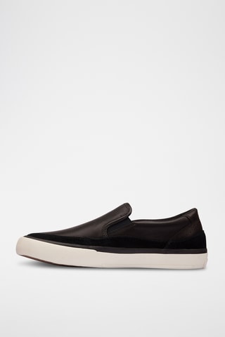 Slip-on de piel Aceley - Marrón