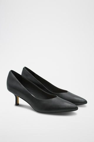 Zapatos de piel de tacón Violet 55 - Negro