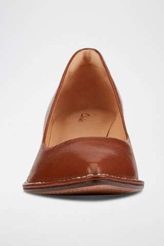 Zapatos de piel de tacón Thorna - Marrón