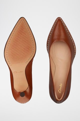 Zapatos de piel de tacón Thorna - Marrón