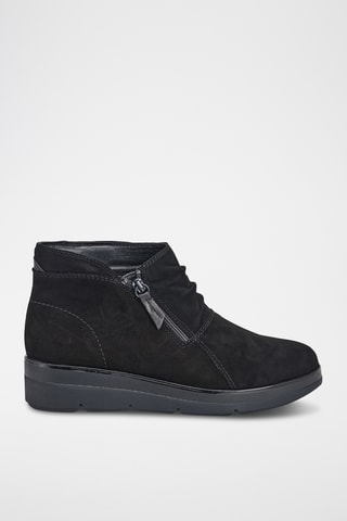 Botines de nobuk Shaylin - Negro