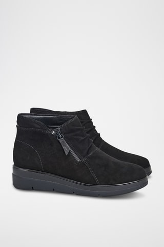 Botines de nobuk Shaylin - Negro