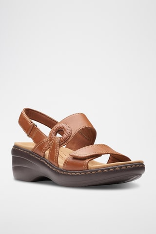 Sandalias de piel de tacón Merliah Opal - Blanco