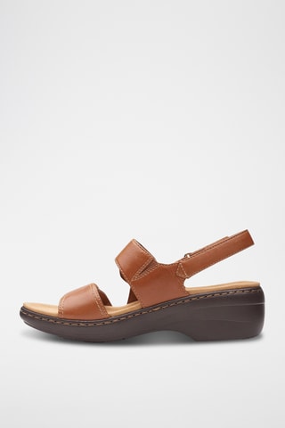 Sandalias de piel de tacón Merliah Opal - Blanco