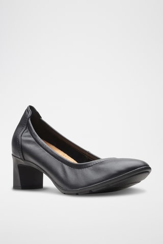 Zapatos de piel de tacón Neiley Pearl - Negro