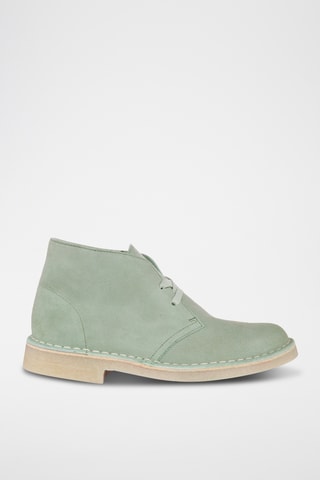 Botines de nobuk Desert - Verde claro
