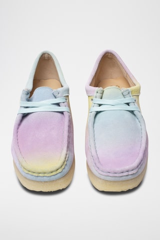 Derbies Wallabee - Azul claro y amarillo