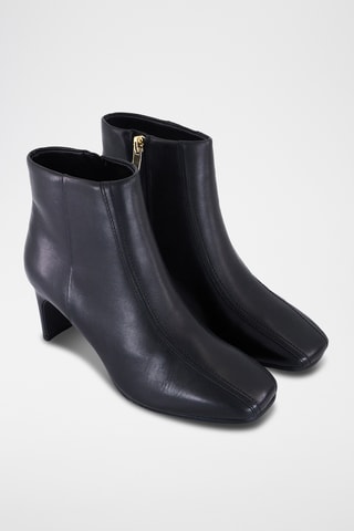 Botines de piel bovina Seren55 Top - Negro