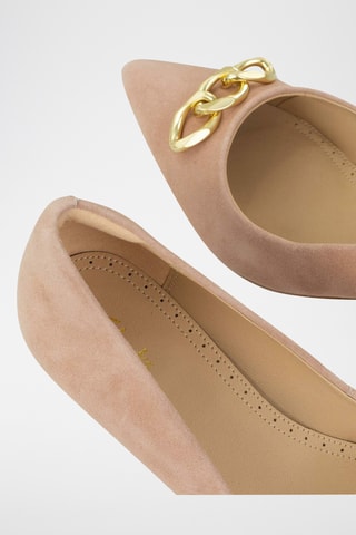 Zapatos de nobuk de tacón Violet55 - Beige