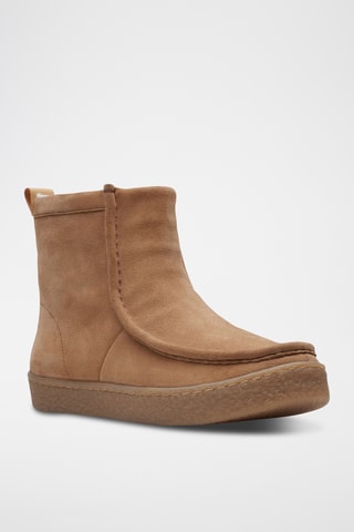 Botines forrados de nobuk con plataforma Barleigh Pull - Marrón claro