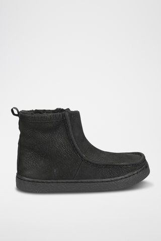 Botines forrados de nobuk con plataforma Barleigh Pull - Negro