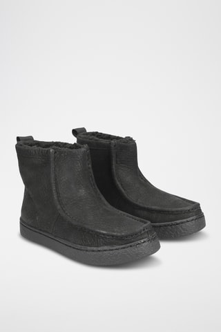 Botines forrados de nobuk con plataforma Barleigh Pull - Negro