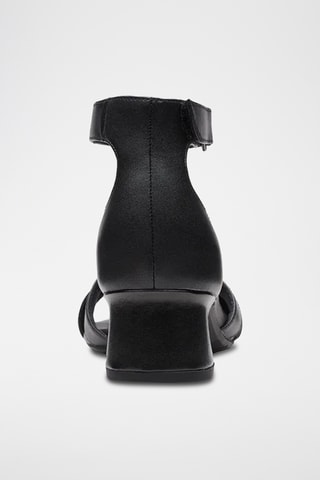 Sandalias de piel de tacón Lily - Negro