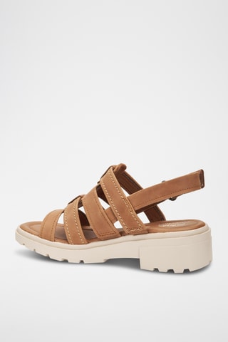 Romanas de piel de tacón Coast Shine - Camel