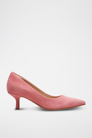 Zapatos de nobuk de tacón Violet55 Rae - Rosa