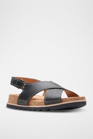 Sandalias de piel Yacht Cross - Negro