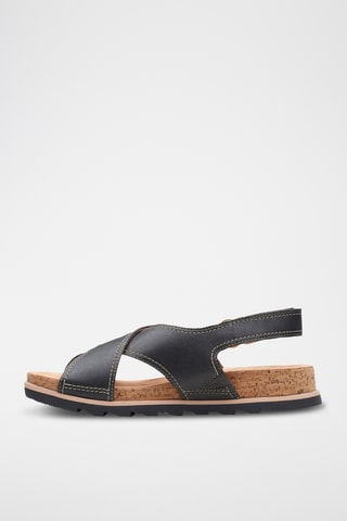 Sandalias de piel Yacht Cross - Negro
