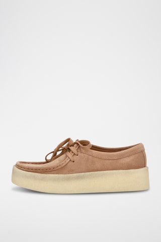 Derbies de nobuk con plataforma Cup - Beige