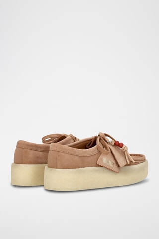 Derbies de nobuk con plataforma Cup - Beige