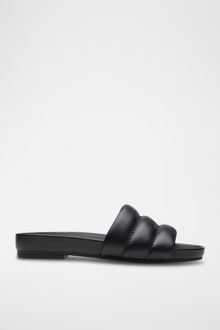 Sandalias de piel Pure Soft - Negro