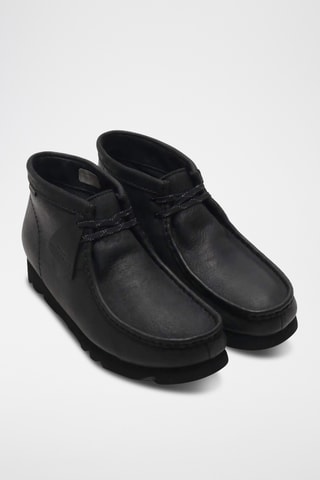 Botas Wallabee de piel - Negro