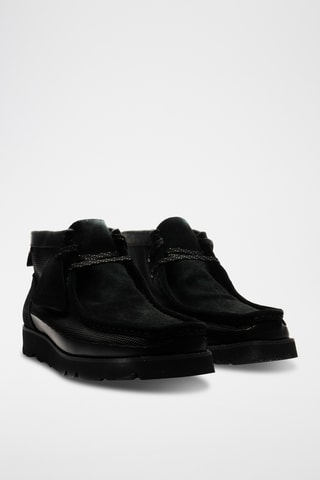 Botas de piel Wallabee - Negro