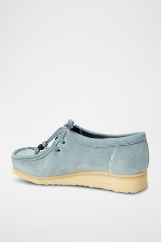 Botas de nobuk Wallabee - Celeste