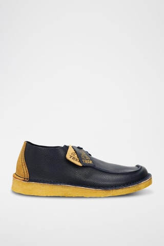 Derbies de piel Seam Trek Ink - Negro
