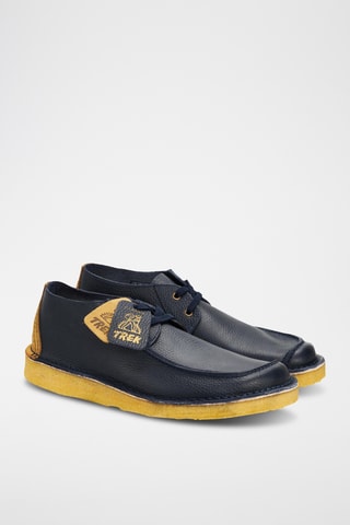 Derbies de piel Seam Trek Ink - Negro