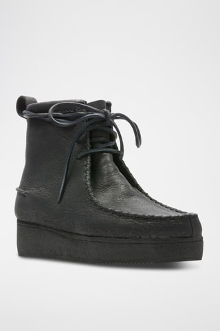 Botines de piel Wallabee Craft - Negro