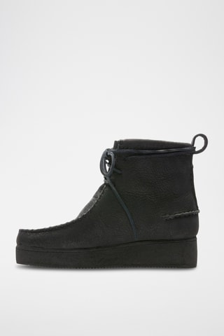 Botines de piel Wallabee Craft - Negro