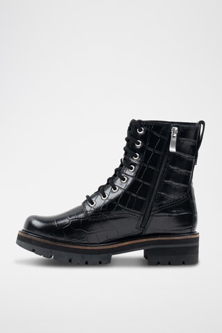 Botines de piel Orianna - Negro