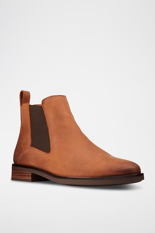 Botines Chelsea de piel Memi - Camel