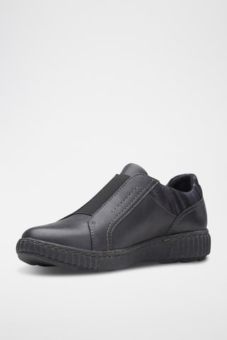 Slip-on de piel Caroline Cove - Negro