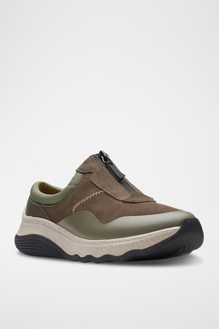 Slip-on de piel Jaunt Way - Verde oliva