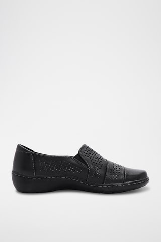 Mocasines de piel Cora - Negro