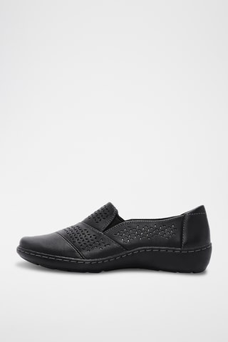 Mocasines de piel Cora - Negro