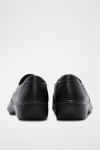 Mocasines de piel Cora - Negro