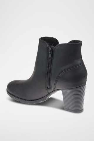 Botines de piel Verona - Negro