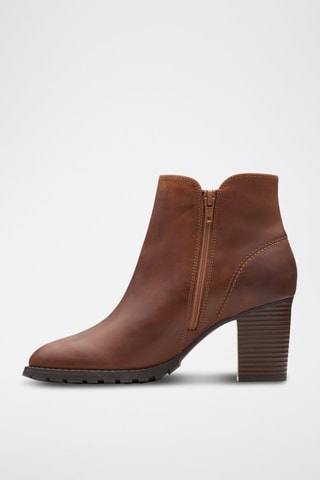 Botines de piel Verona - Marrón oscuro