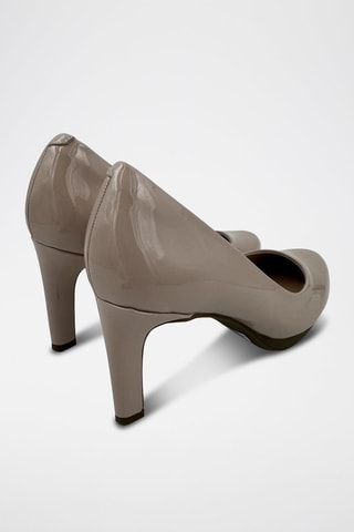 Zapatos con brillo de tacón Ambyr - Nude