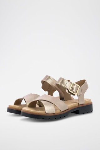 Sandalias de piel Orinoco - Dorado