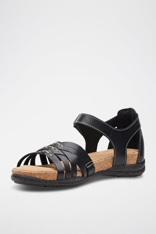 Sandalias de piel Roseville Cove - Negro