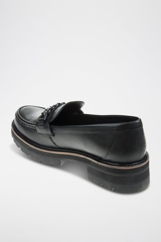 Mocasines de piel Orianna - Negro