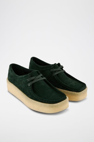 Zapatillas de nobuk Wallabee - Verde oscuro