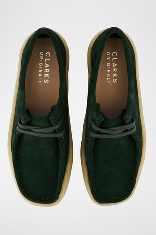 Zapatillas de nobuk Wallabee - Verde oscuro
