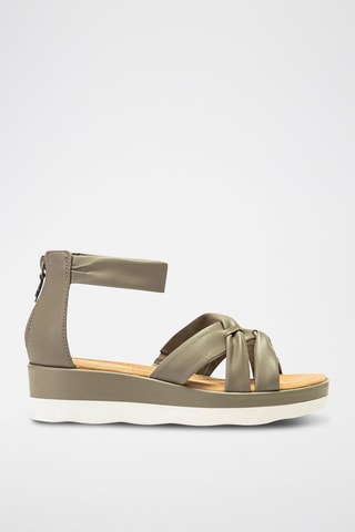 Sandalias con plataforma Clara - Verde oliva