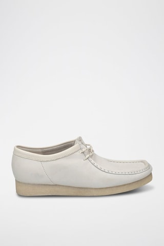 Derbies de nobuk Wallabee - Blanco