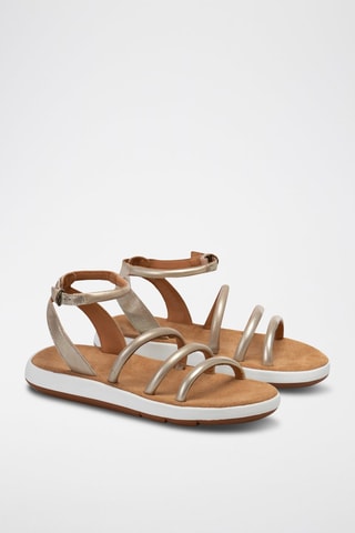 Sandalias de piel Jemsa - Dorado