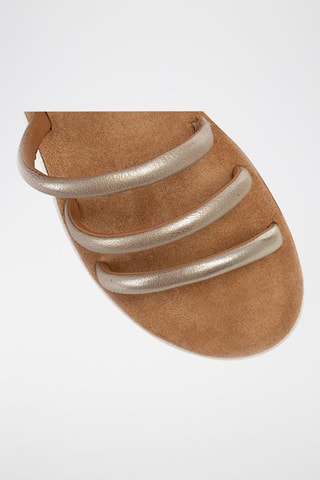 Sandalias de piel Jemsa - Dorado